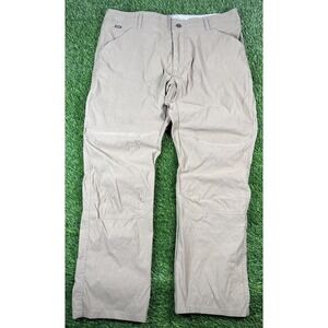 KUHL Cargo Pants Men's Size 38x30 Khaki Tan Multiple Pockets Hiking Minimalistic